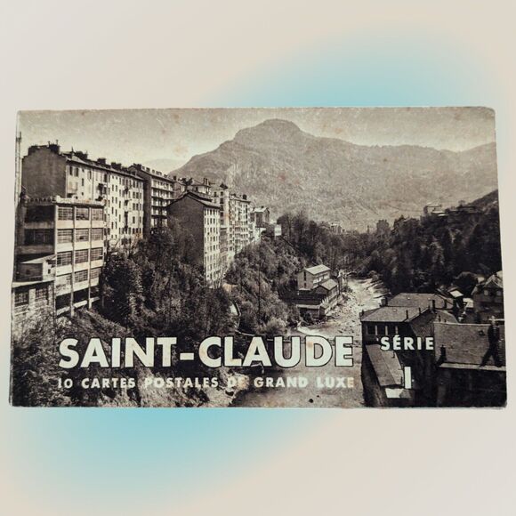Saint-Claude France Vintage Postcard Booklet 10 Cartes Postales 1910's? B & W - Picture 1 of 4